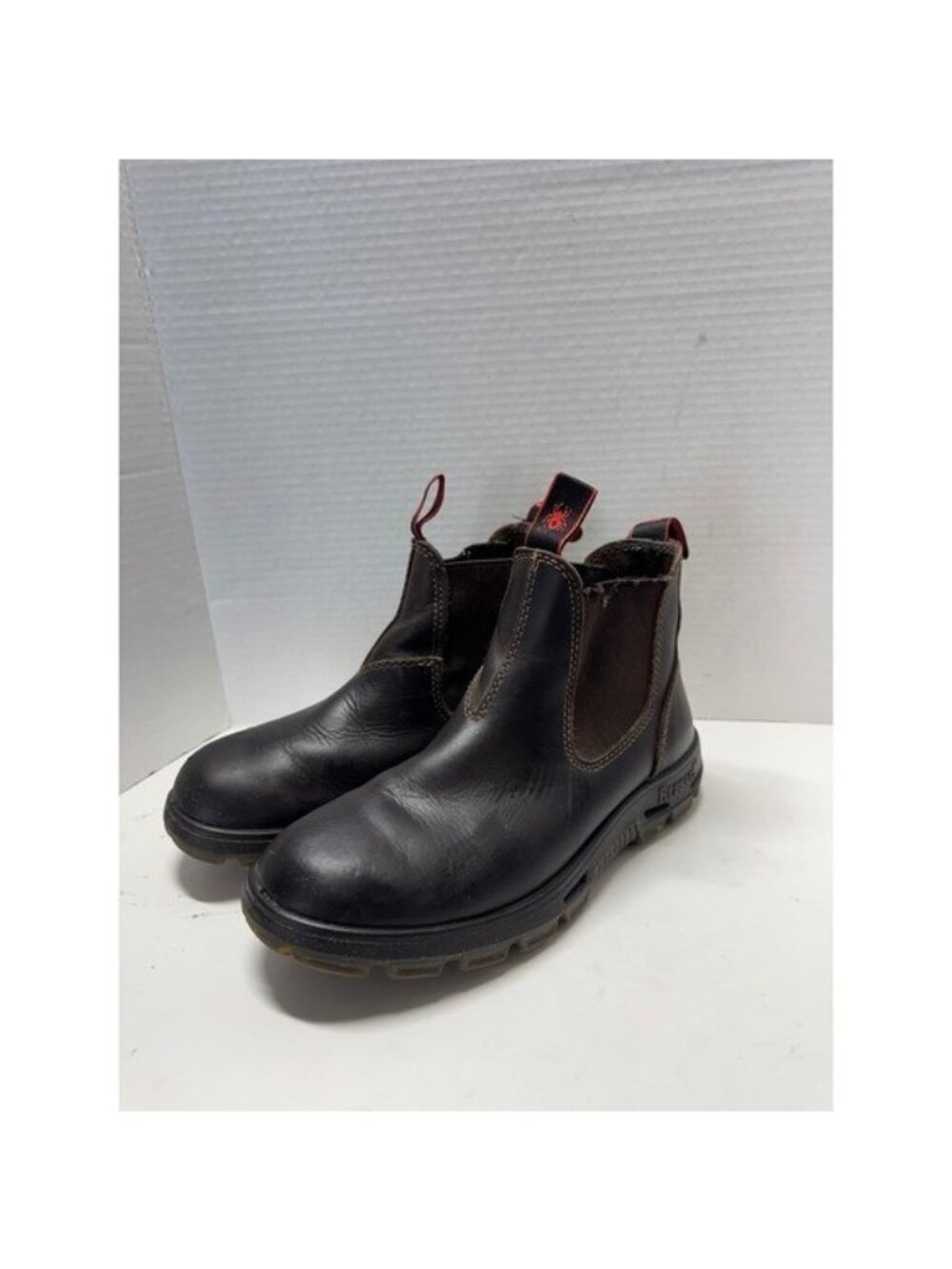 Redback Bobcat UBBK Dark Brown Leather Chelsea Work Boots Australia AU 9 US 10